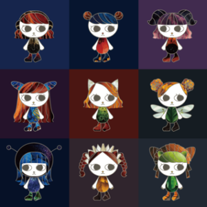 100 nature girls collection.