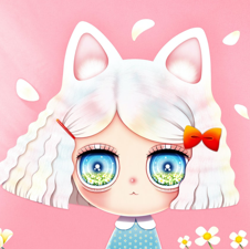 花畑の瞳 / eyes in a flower garden